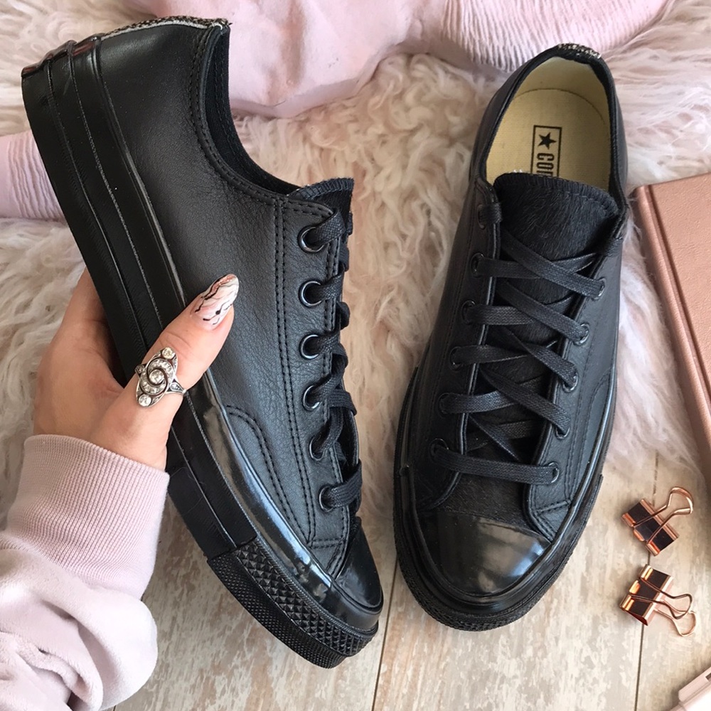 NWT Converse ID Custom Triple Black fur - Picture 4 of 8